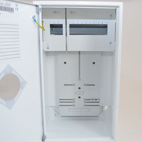 Zählerschrank Sicherungskasten Verteilerkasten für 1 x Zähler 1-Ph + 12 Sicherungen