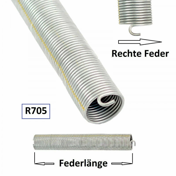 1 Stück TOP Torsionsfeder R705 / R25 für Hörmann Garagentor Garagentorfeder