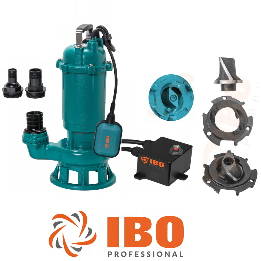 Ibo Fäkalienpumpe 370W Mit Schneidwerk - Tauchpumpe Für Schmutzwasser