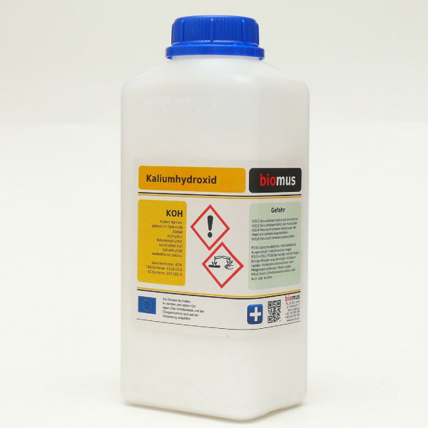 1 kg Ätzkali KOH Kaliumhydroxid kaustisches Kali Feststoff Schuppen Kalihydrat