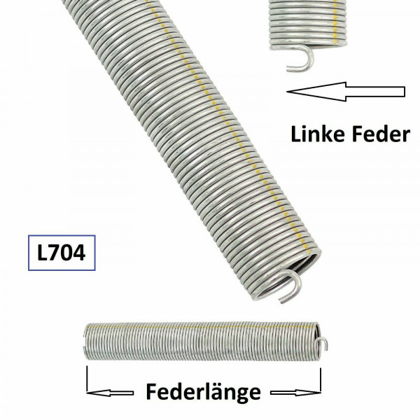 Torfeder Torsionsfeder f. Hörmann Garagentor L704 / L24