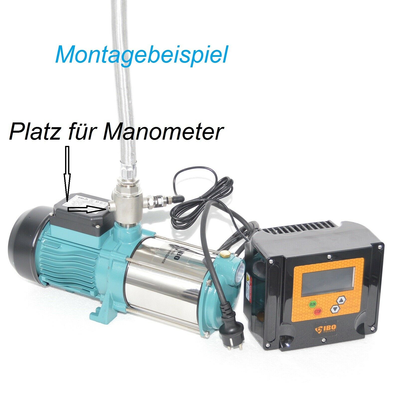 Inverter inteligente Pumpensteuerung f. Tiefbrunnenpumpe Gartenpumpe 0