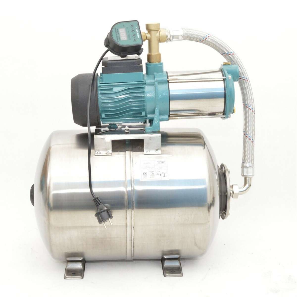 Hauswasserwerk HANDY 3000 Mit 50L Druckkessel – 3000 L/h, 550W, Förderhöhe 40m – Für Garten & Haus