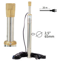 Robuste Tiefbrunnenpumpe 2,5 Zoll 65mm - 0,55 kW - 2100 L/h - 10 bar 2.5QGDa550 Robuste Tiefbrunnenpumpe 2,5 Zoll 65mm - 0,55 kW - 2100 L/h - 10 bar 2.5QGDa550