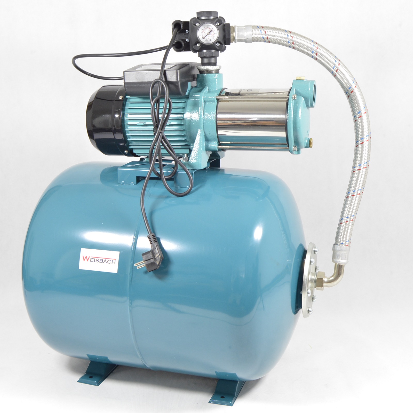 Weisbach Hauswasserwerk Hauswasserautomat 100 L Pumpe MHI2200 - 5