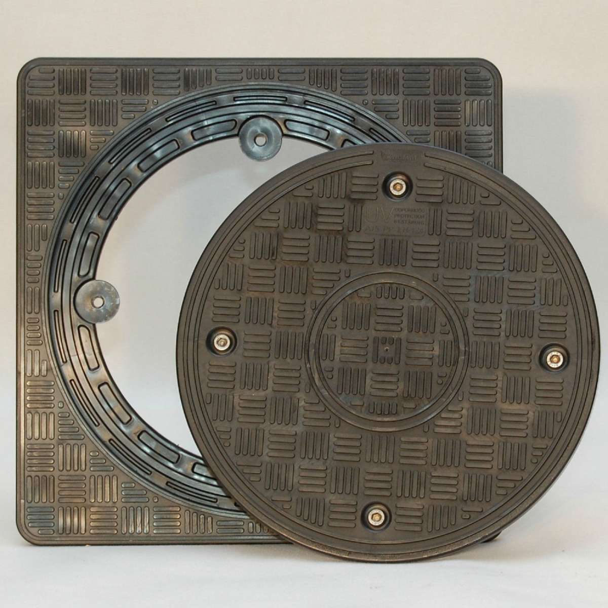 Unsichtbarer Schachtdeckel 60x60cm - Kunststoff Rasenabdeckung Bis 200kg Belastung