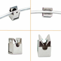 Blitzschutz Tiefeneder Zubehör - Leitungshalter M6 aus Edelstahl für Rundleitung 8mm Blitzschutz Tiefeneder Zubehör - Leitungshalter M6 aus Edelstahl für Rundleitung 8mm