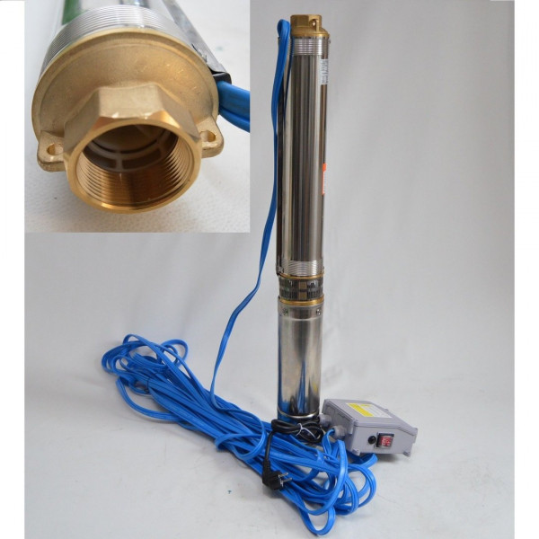 Hochwertige Tiefbrunnenpumpe Brunnenpumpe 4" 99 mm bis 5820 l/h 0,75kW 9 bar