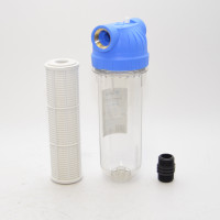 10" Wasserfilter Siebfilter Anschluß 1" f.Gartenpumpe Hauswasserwerk + Nippel 10" Wasserfilter Siebfilter Anschluß 1" f.Gartenpumpe Hauswasserwerk + Nippel