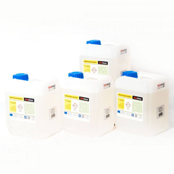 20 Liter ( 4 x 5 Liter ) entspricht 26 kg Natronwasserglas R-134 ( min. 34% )