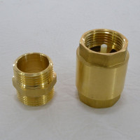 1" Rückschlagventil + Verbindungs Nippel Messing Innengewinde 1" Rückschlagventil + Verbindungs Nippel Messing Innengewinde