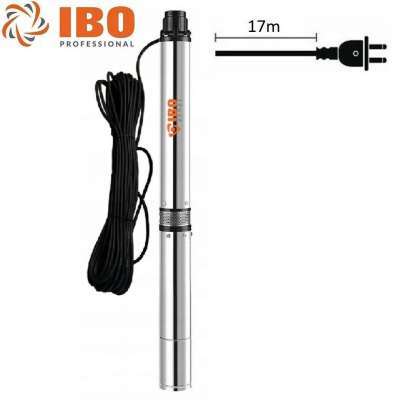 Produktbild von Tiefbrunnenpumpe 220V 250W – Edelstahl-Tauchpumpe Mit 20m Kabel, 80m Förderhöhe, 1600L/h, Für Bewässerung Und Wasserversorgung