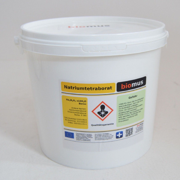 5 kg Borax Natriumborat Reinheit 99,9% Na2B4O7·10H2O Natriumtetraborat