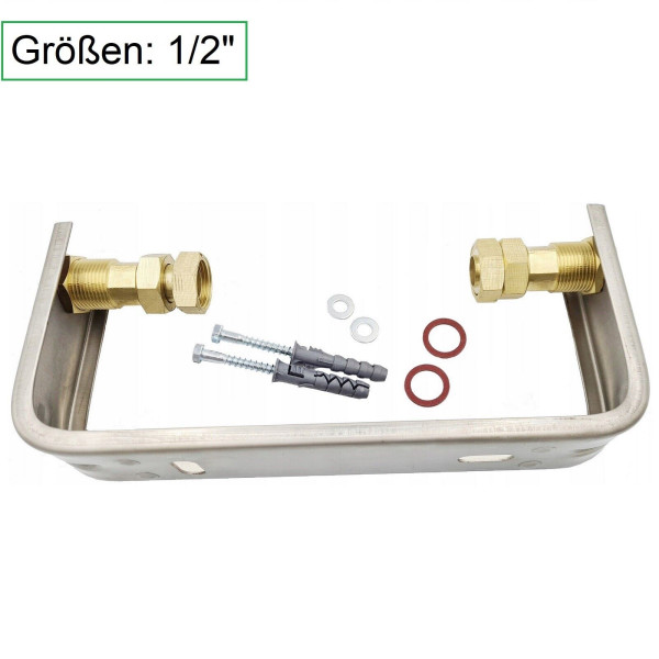 Edelstahl Wasserzählerbügel Wasserzählerkonsole für Wasserzähler Größe 1/2"