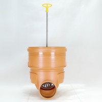 Vorschau: Abwasserschacht DN400 Schachtboden mit Rückstauklappe Zulauf DN160, Ablauf DN160 Vorschau: Abwasserschacht DN400 Schachtboden mit Rückstauklappe Zulauf DN160, Ablauf DN160