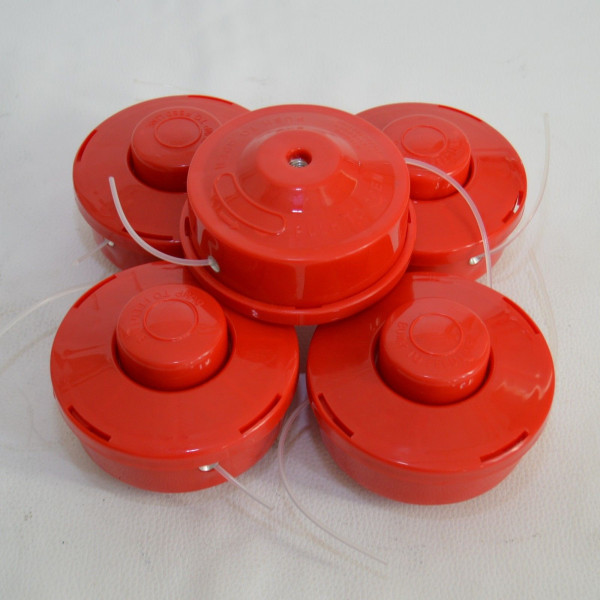 Sparset 5x Fadenkopf Mähkopf Doppelfadenkopf m. Tippautomatik Motorsense Freischneider r