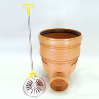 Vorschau: Abwasserschacht DN400 Schachtboden mit Rückstauklappe Zulauf DN160, Ablauf DN160 Vorschau: Abwasserschacht DN400 Schachtboden mit Rückstauklappe Zulauf DN160, Ablauf DN160