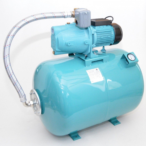 100L mit Luftdruckmano Hauswasserwerk Pumpe 1100 W Hauswasserautomat Gartenpumpe