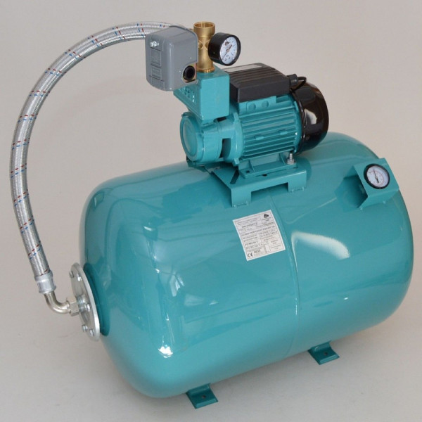 100L mit Luftdruckmano Hauswasserwerk Pumpe 750 W Hauswasserautomat Gartenpumpe