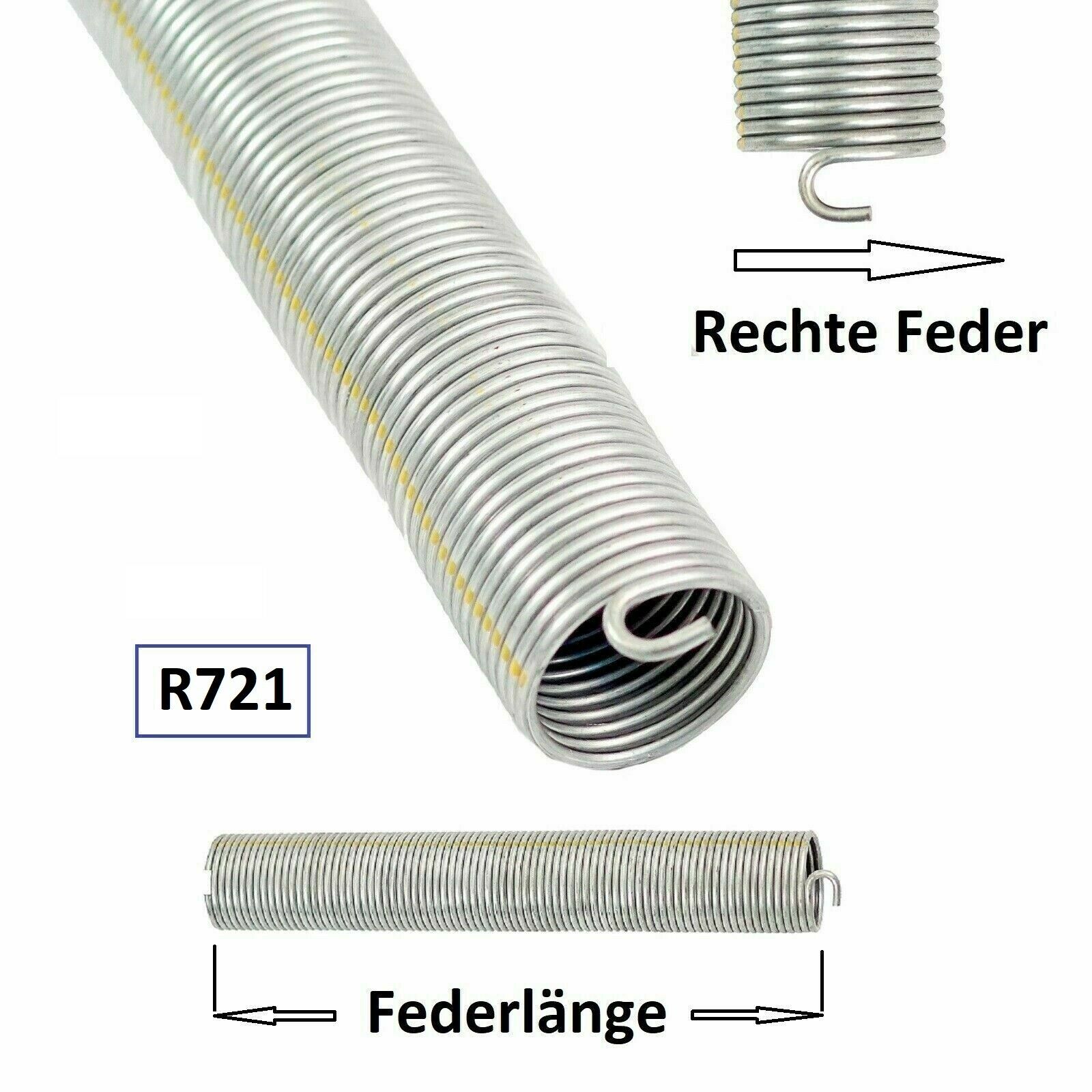 1 Stück Torsionsfeder R721 / R30 für Hörmann Garagentor Garagentorfeder  Torfeder, Torsions- & Zugfedern