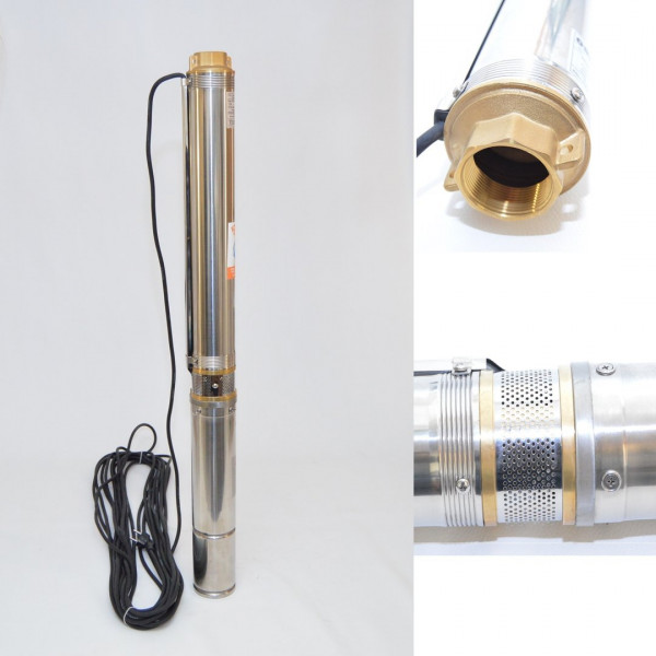 Tiefbrunnenpumpe Brunnenpumpe 4" 99 mm bis 4500 l/h 0,75kW 8,4 bar sandresistent