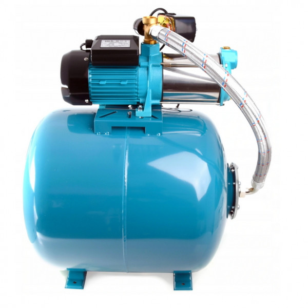 Hauswasserwerk 100 Liter mit Pumpe 1300Watt INOX Edelstahl mit Druckschalter