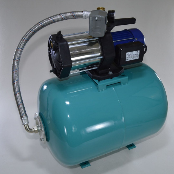Hauswasserwerk 100 Liter Pumpe Gartenpumpe Multi 1300 INOX mit Druckschalter