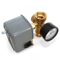 Druckschalter + 5-Wege-Verteiler Hauswasserwerk Druckwächter für Druckkessel Druckschalter + 5-Wege-Verteiler Hauswasserwerk Druckwächter für Druckkessel