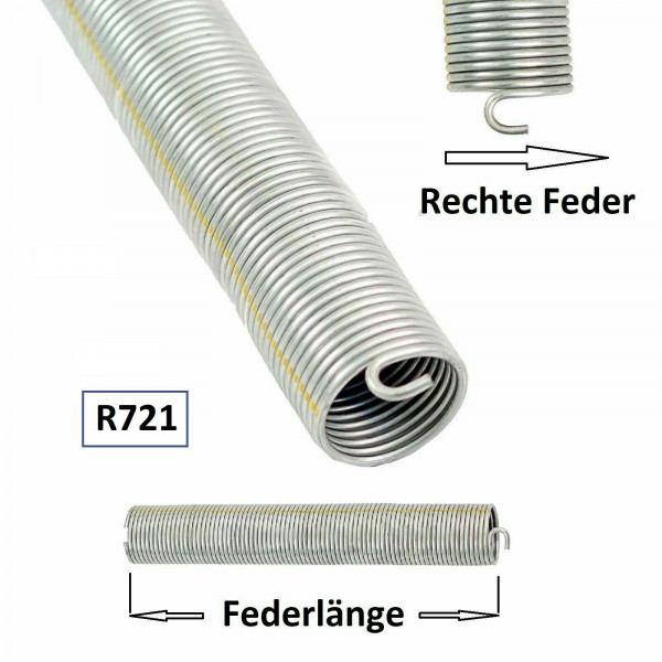 1 Stück Torsionsfeder R721 / R30 für Hörmann Garagentor Garagentorfeder Torfeder