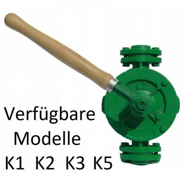 K2 Flügelpumpe Handpumpe f. Wasser ÖL Diesel Mineralöl Anschluß 1" 24L