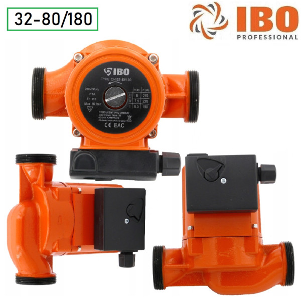 3 - stufige Umwälzpumpe IBO 32-80/180 Heizungspumpe + Dichtungen NEU / TOP PREIS