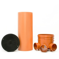 KG Schacht DN 400 Komplett-SET Rohr Kanal Entwässerung mehrf. KG Schacht DN 400 Komplett-SET Rohr Kanal Entwässerung mehrf.