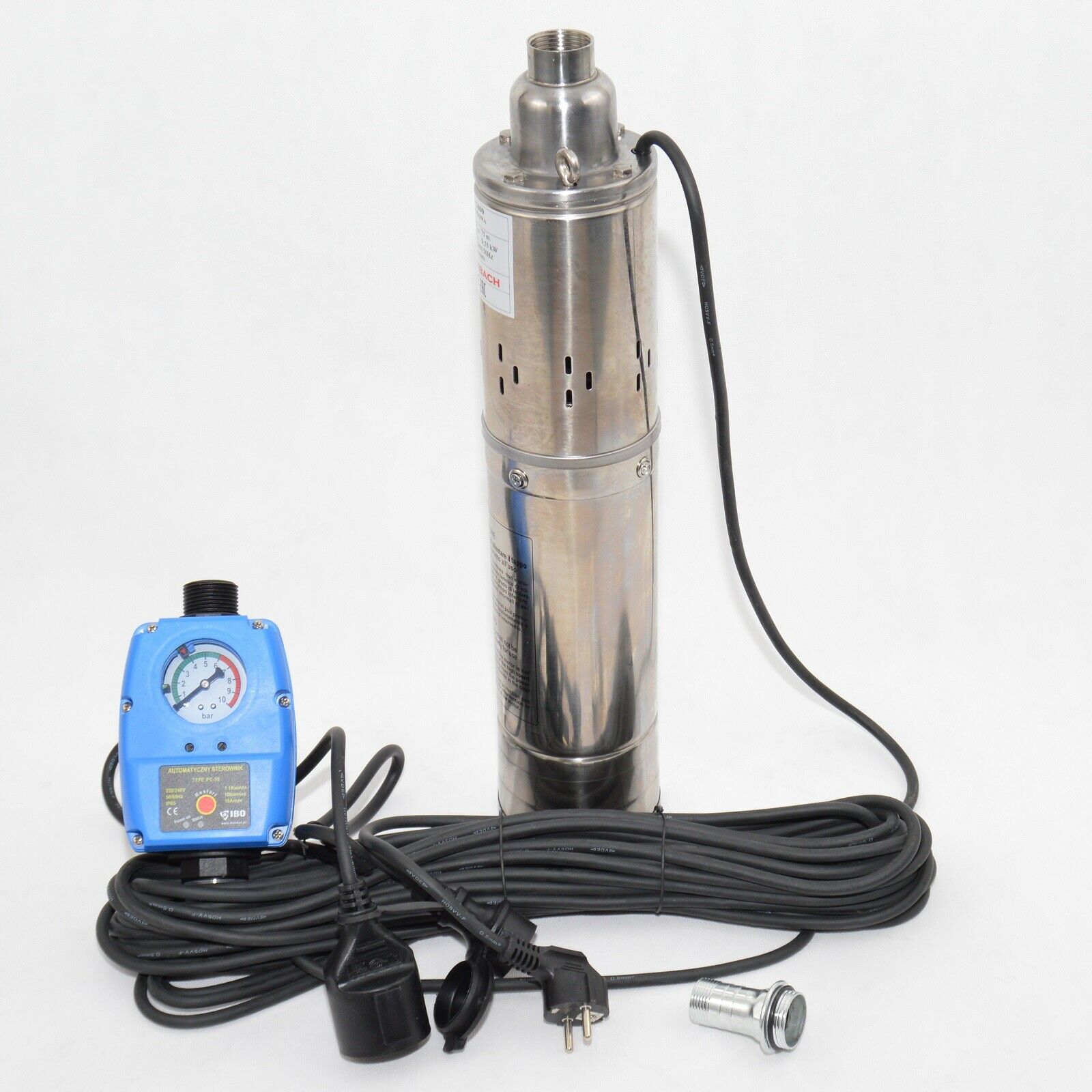 Tiefbrunnenpumpe 2400l/h 0,55kW 7,5bar 102mm Brunnenpumpe