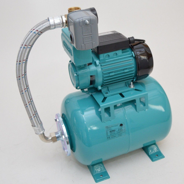 24 L Hauswasserwerk Pumpe 750 W Hauswasserautomat Gartenpumpe 7,8bar