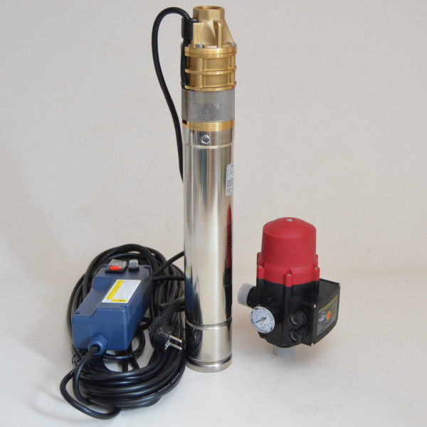 Tiefbrunnenpumpe 3" 750W 2400L/h 6 bar oder Tiefbrunnenpumpe mit Schaltautomatik