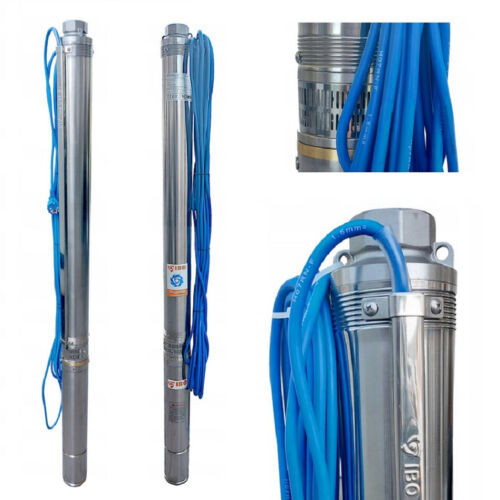 Hochwertige IBO 3,5" Tiefbrunnenpumpe 6600L/h - 11 bar - sandverträglich 5%