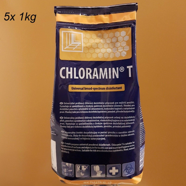 5kg Chloramin -T Hygiene Desinfektion beseitigt Bakterien,Viren, Pilze, Giardien
