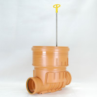 Vorschau: Abwasserschacht DN400 Schachtboden mit Rückstauklappe Zulauf DN160, Ablauf DN160 Vorschau: Abwasserschacht DN400 Schachtboden mit Rückstauklappe Zulauf DN160, Ablauf DN160