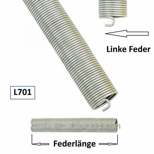 Torsionsfeder L701 / L20 für Hörmann Garagentor Garagentorfeder Torfeder