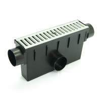 Hofablauf Hofsinkkasten Fangkorb 50x23x28 cm A15 begehbar Gully Stahl verzinkt Hofablauf Hofsinkkasten Fangkorb 50x23x28 cm A15 begehbar Gully Stahl verzinkt